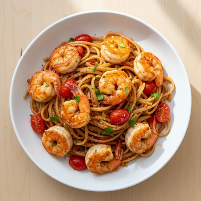 Spicy Calabrian Chili Shrimp Linguine