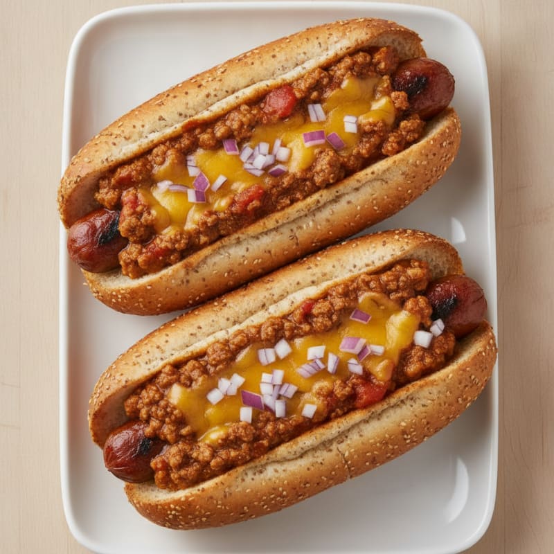 Classic Chili Cheese Hot Dogs