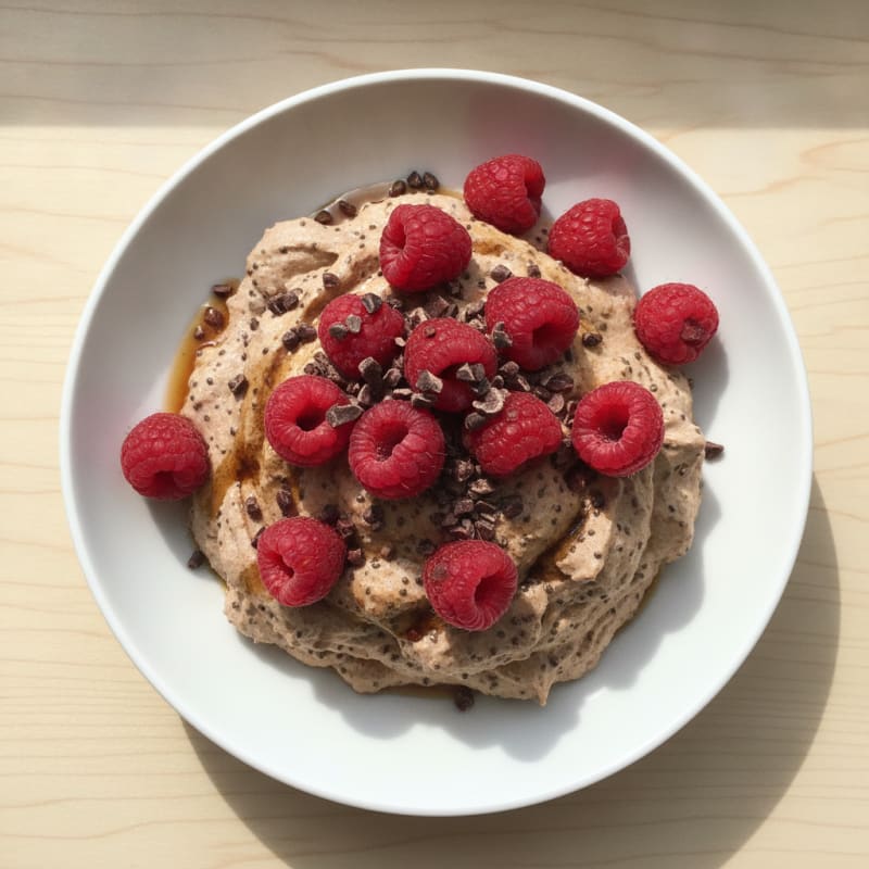 Silky Greek Yogurt Mousse with Cocoa and Chia