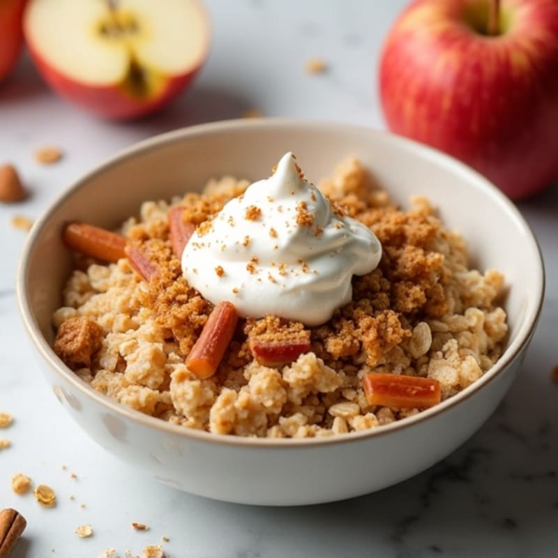 Apple Crumble Protein Oatmeal