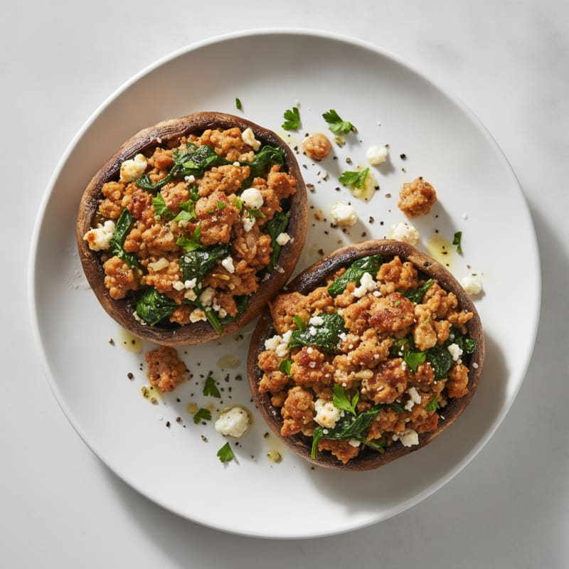 Herb-Stuffed Portobello Mushrooms