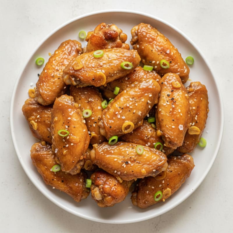 Honey-Garlic Baked Chicken Wings