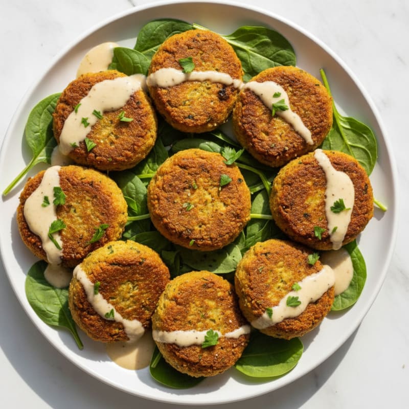 Crispy Falafel with Tahini