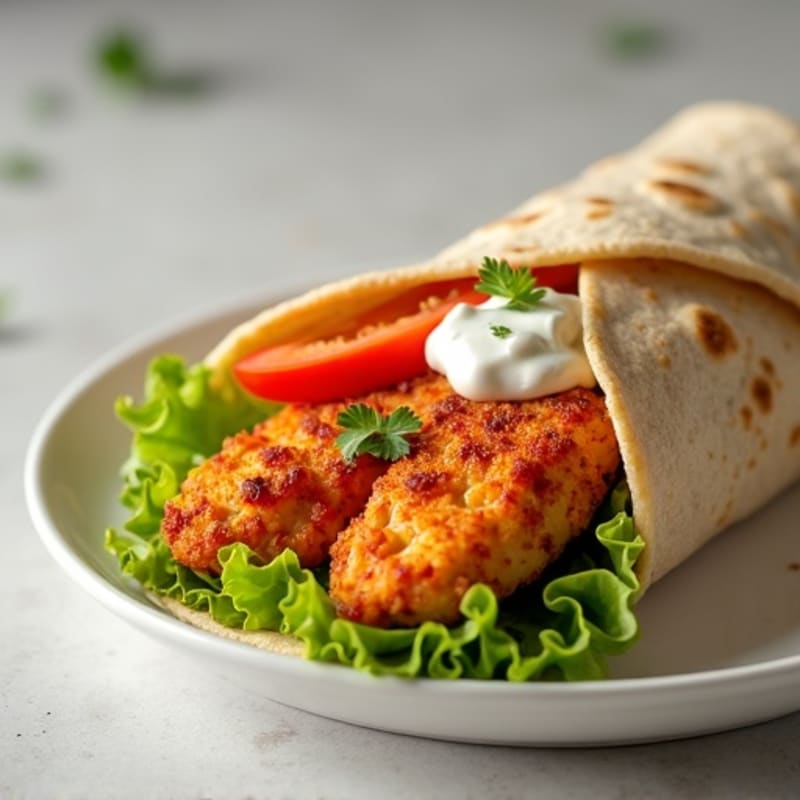 Crispy Buffalo Ranch Chicken Wrap