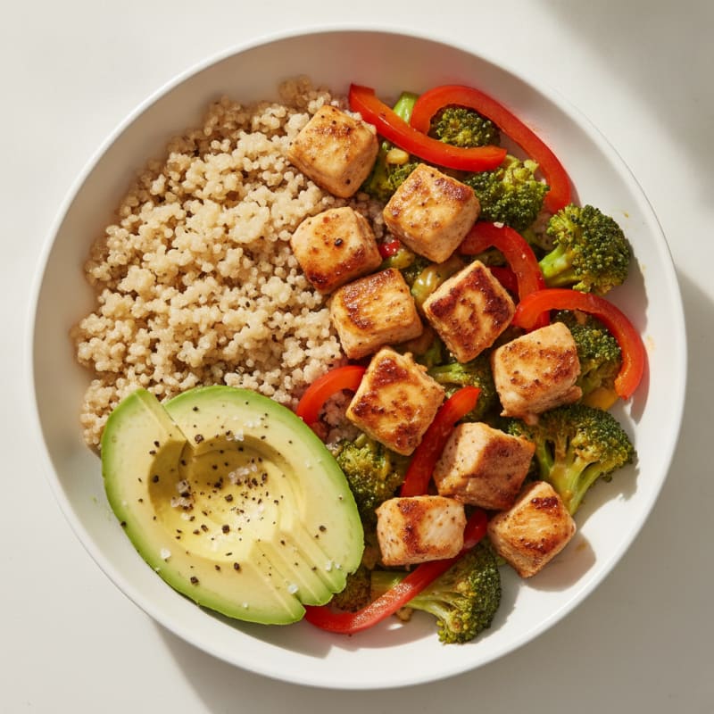 Savory Ginger-Chicken & Broccoli Snack Bowl