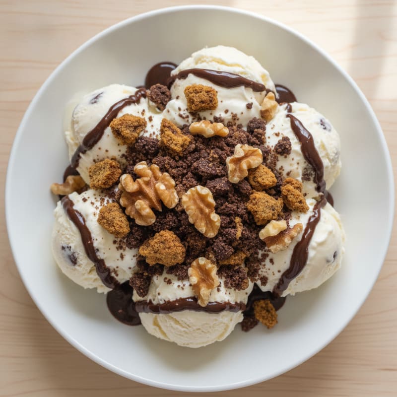 Halo Top Protein Cookie Sundae with Walnuts