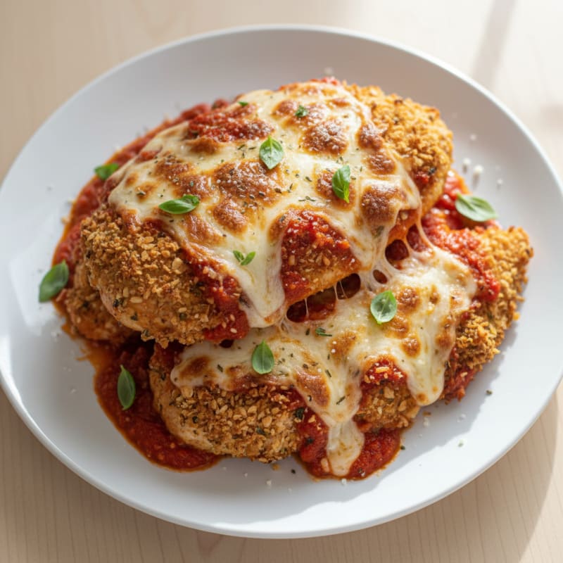 Baked Chicken Parmesan with Marinara