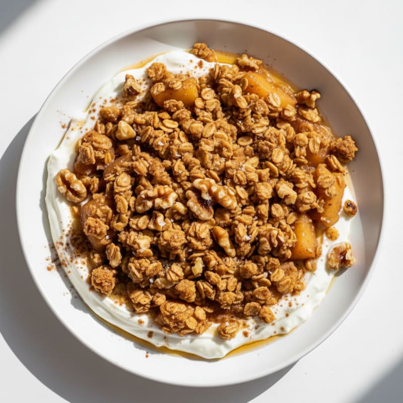 High-Protein Baked Apple Crumble