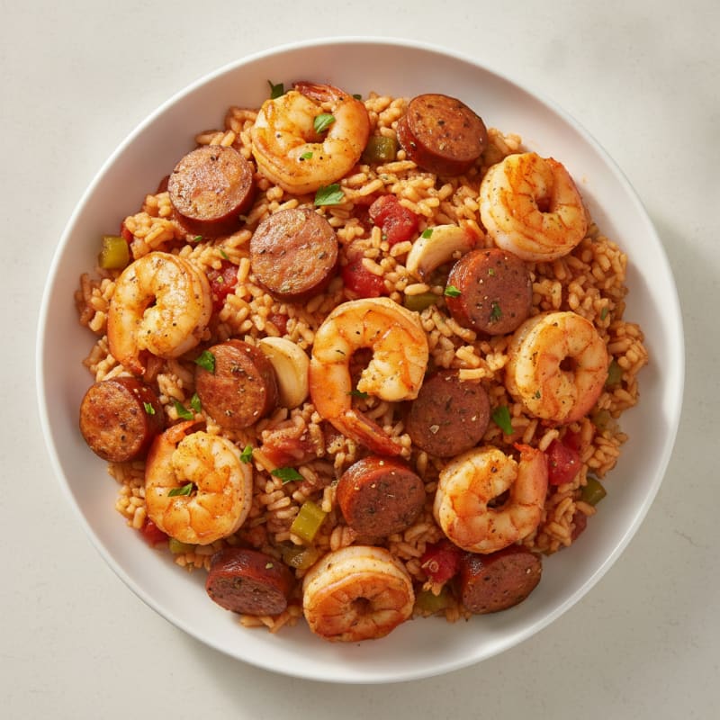 Creole Shrimp and Sausage Jambalaya