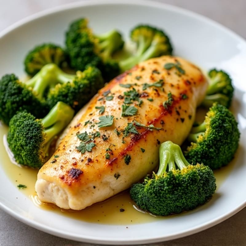 Sheet Pan Lemon Herb Chicken with Crispy Roasted Broccoli