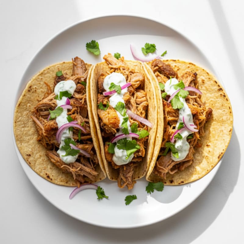 Crispy Slow-Cooked Pork Carnitas Tacos