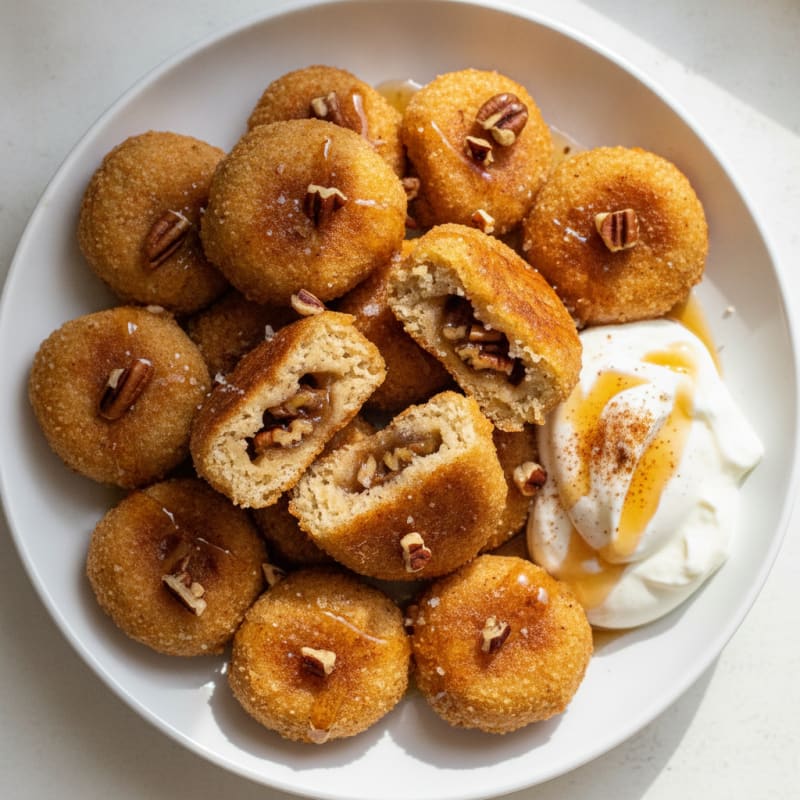 Fried Pecan Pie Bites