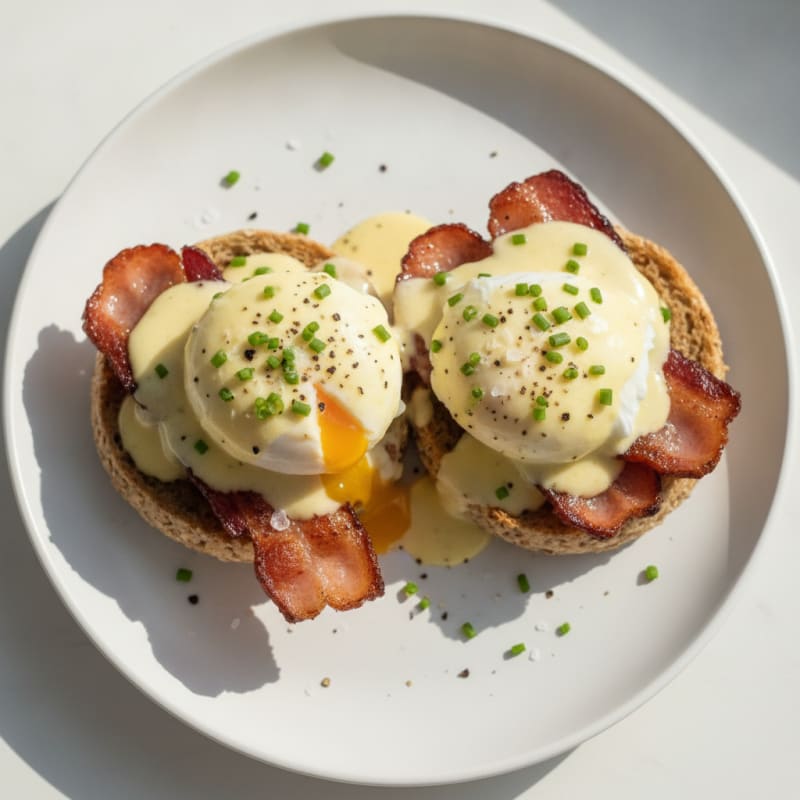 Eggs Benedict with Canadian Bacon