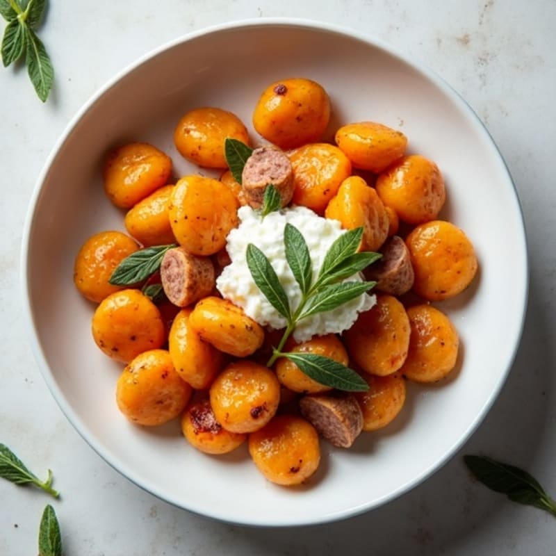 Herb-Roasted Sweet Potato Gnocchi with Sage Brown Butter