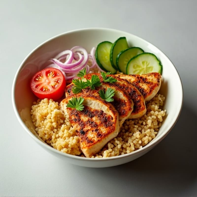 Garlic-Herb Chicken Shawarma Bowl