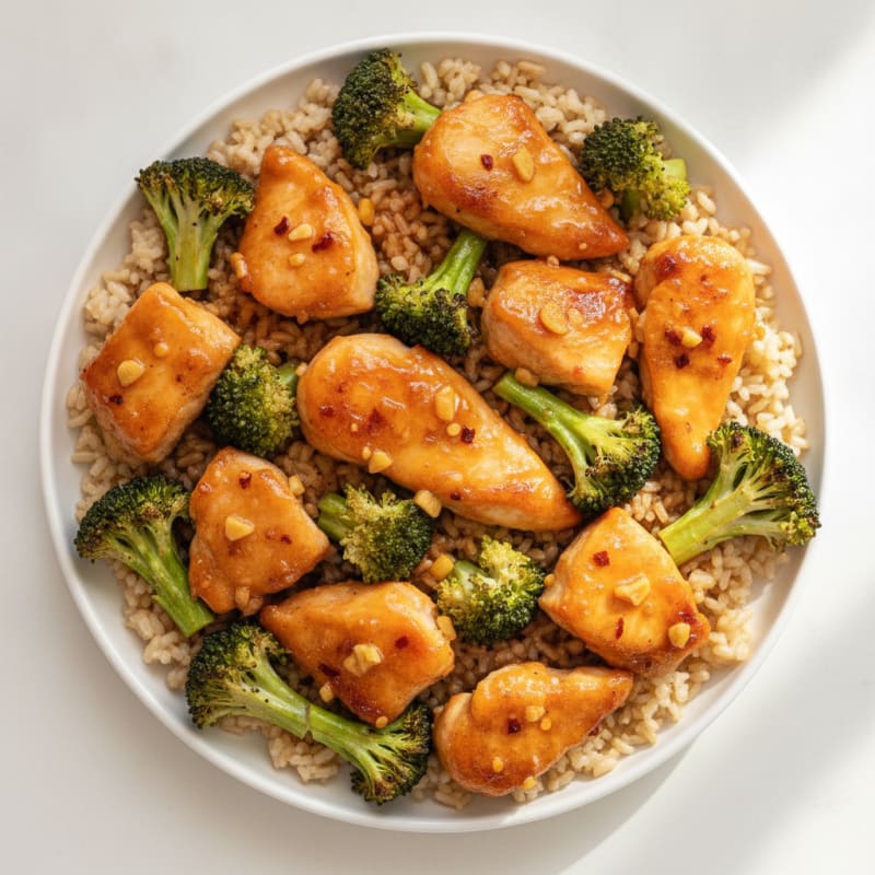Baked Orange Chicken and Broccoli