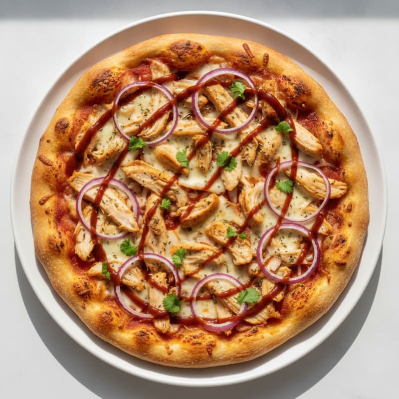 High-Protein BBQ Chicken Pizza