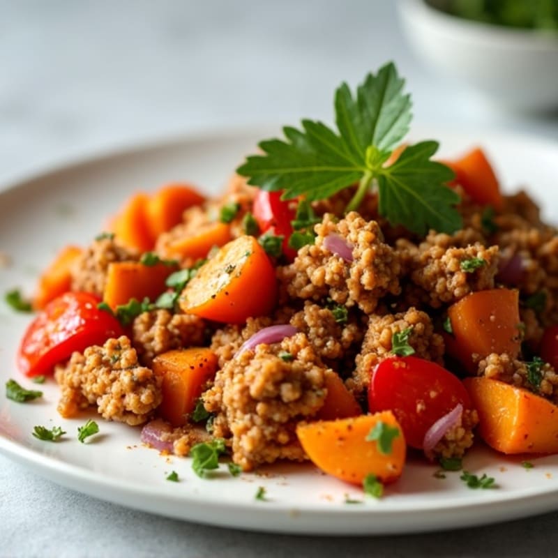 Herb-Seasoned Ground Turkey and Sweet Potato Hash