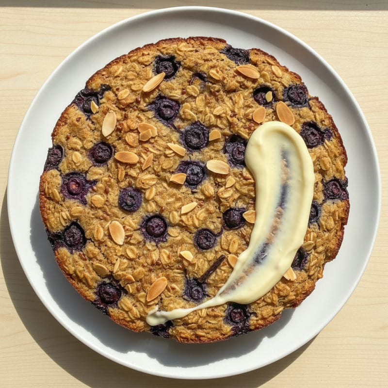 Blueberry Almond Oatmeal Bake