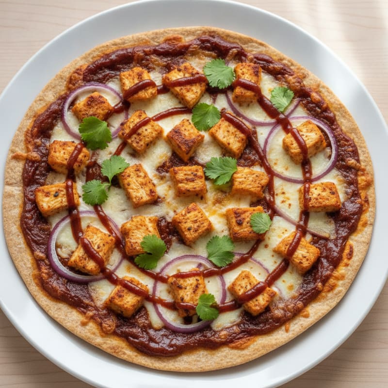 High-Protein BBQ Chicken Pizza