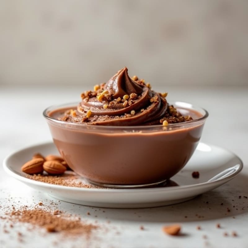 Silky Protein Chocolate Pudding with Greek Yogurt