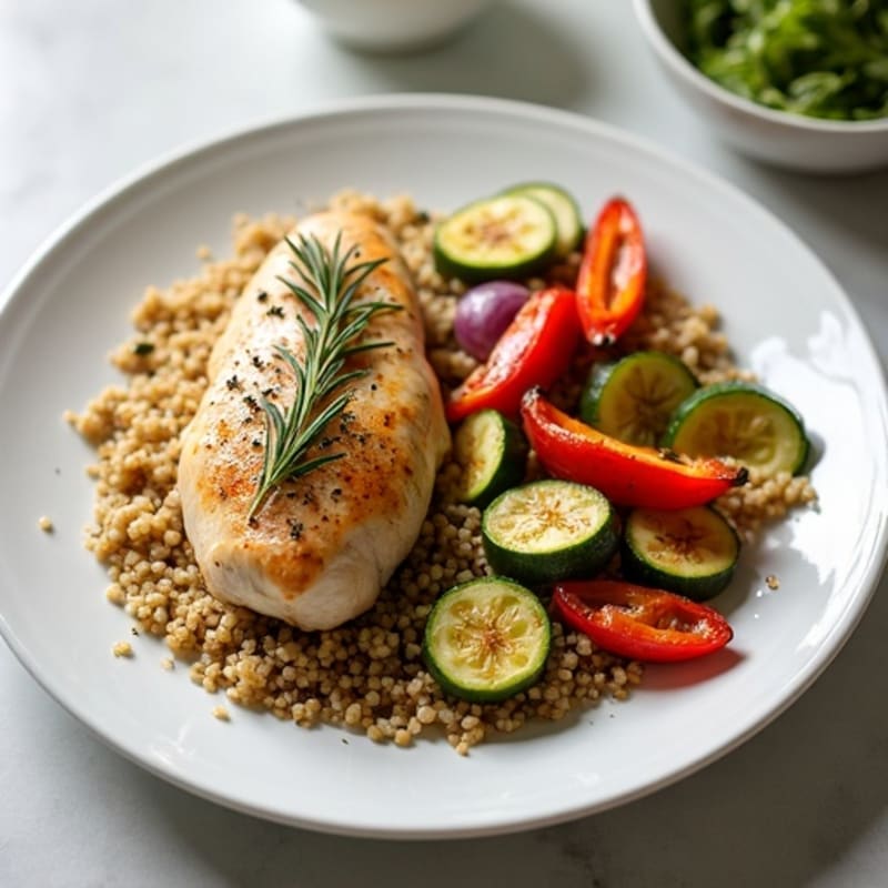 Herb-Roasted Chicken with Crispy Roasted Vegetables