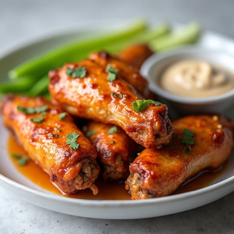 Crispy Baked Honey-Garlic Chicken Wings