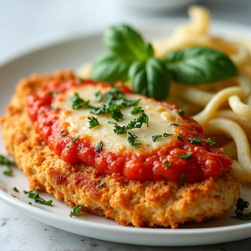 Crispy Baked Chicken Parmesan with Fresh Herbs