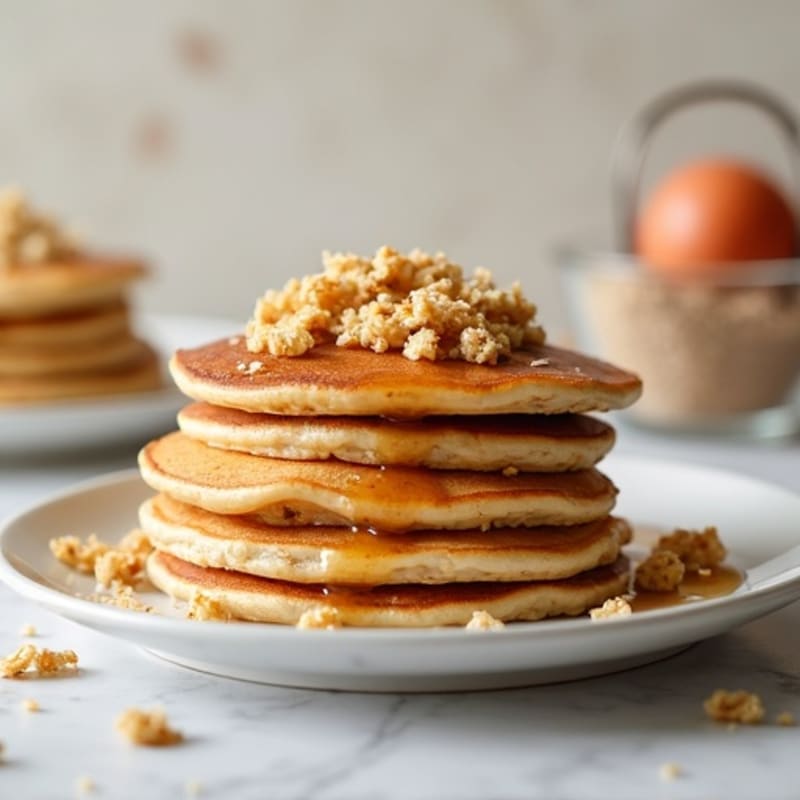 Wholesome Fluffy Oatmeal Protein Pancakes