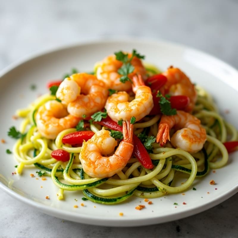 Citrus-Ginger Shrimp with Zucchini Noodles
