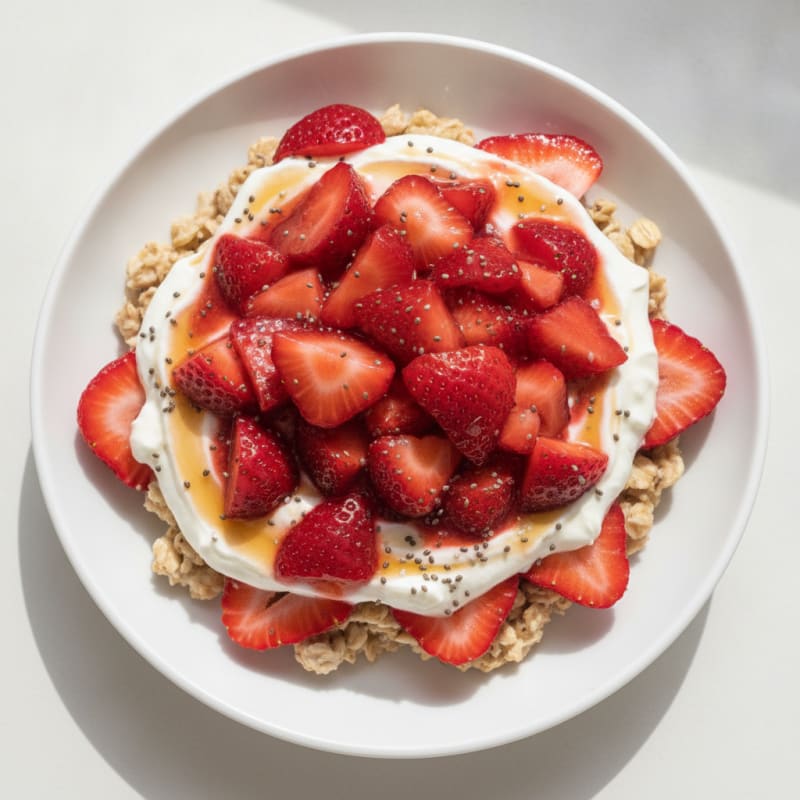 Strawberry Shortcake Overnight Oats