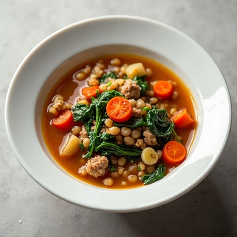 Hearty Lentil Turkey Vegetable Soup