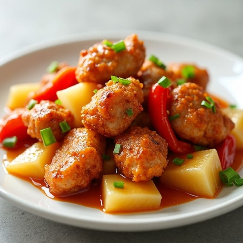 Crispy Baked Sweet and Sour Chicken
