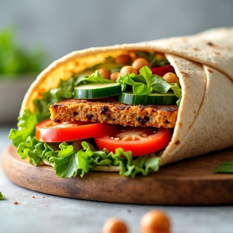 Fresh Crunchy Garden Veggie Wrap