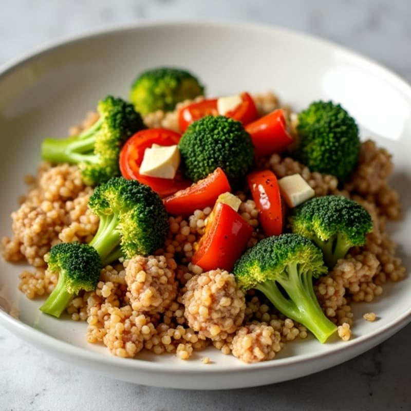 Spicy Ground Turkey and Broccoli Skillet