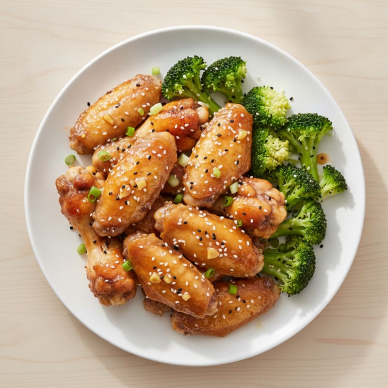 Honey-Garlic Glazed Chicken Wings