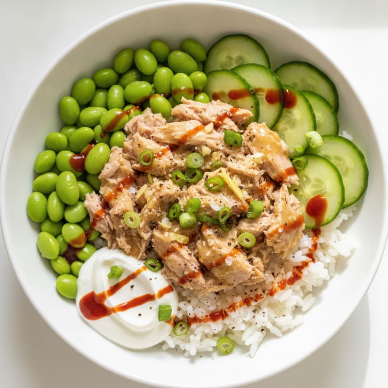 Sesame-Ginger Tuna Rice Bowl