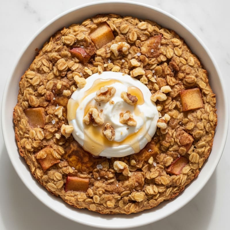 High-Protein Baked Apple Cinnamon Oatmeal