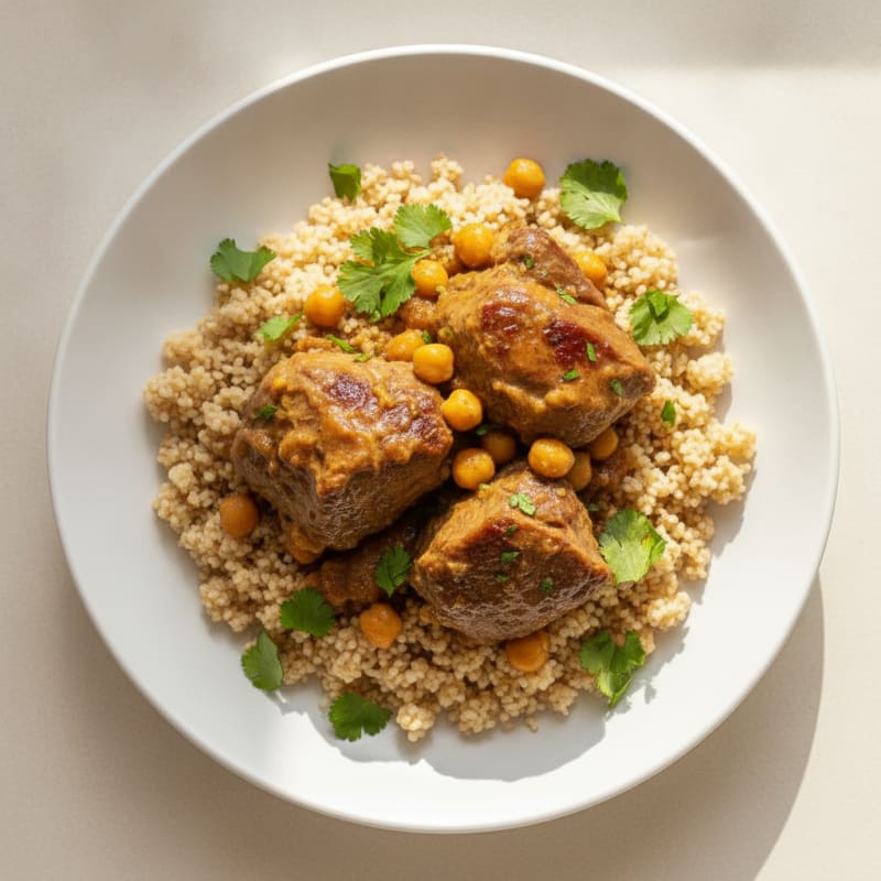Spiced Moroccan Lamb Tagine with Couscous
