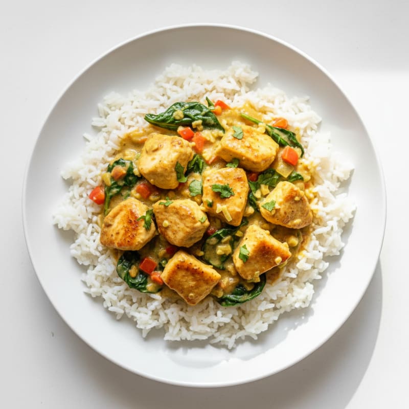 Coconut Curry Chicken with Basmati Rice