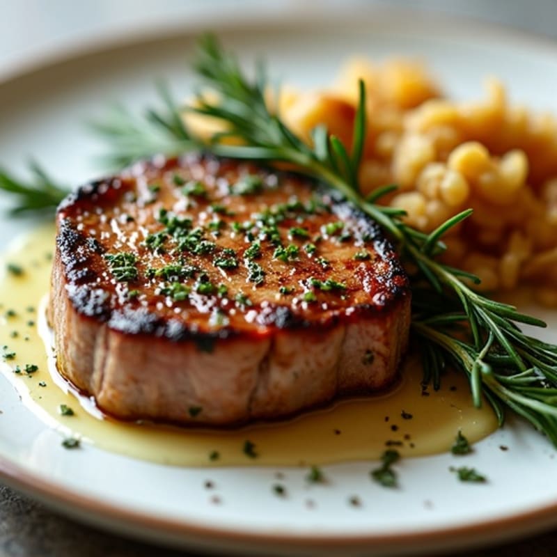 Herb-Crusted Pan-Seared Sirloin Steak