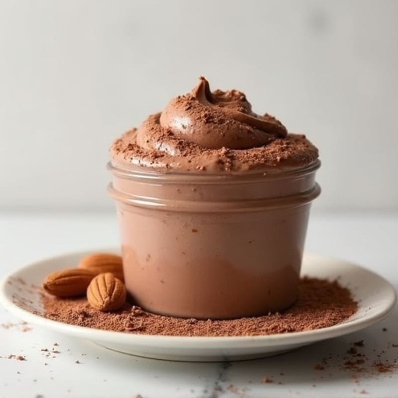 Creamy Almond Butter Chocolate Mousse