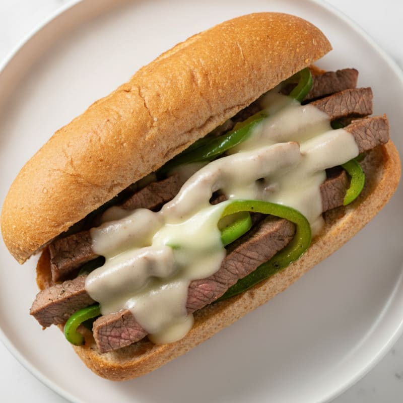 Clean Philly Cheesesteak Sandwich