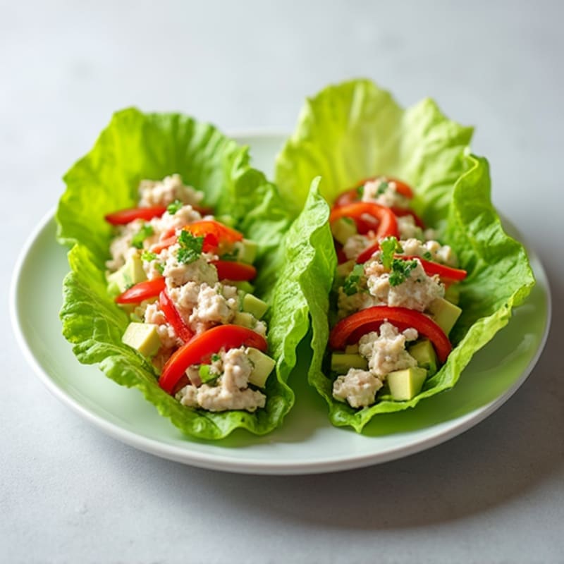 Tuna Salad Lettuce Wraps