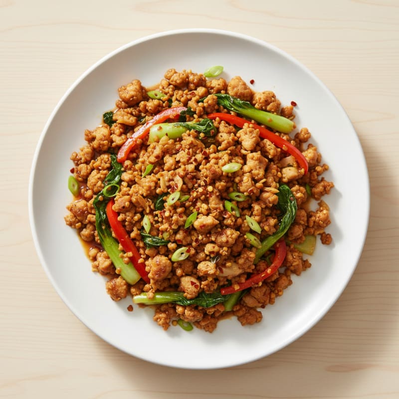 Crispy Chili Chicken Mince Stir-Fry