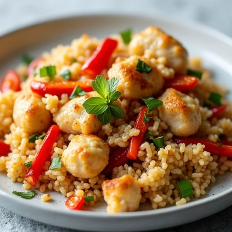 Cauliflower Rice Chicken Stir-Fry