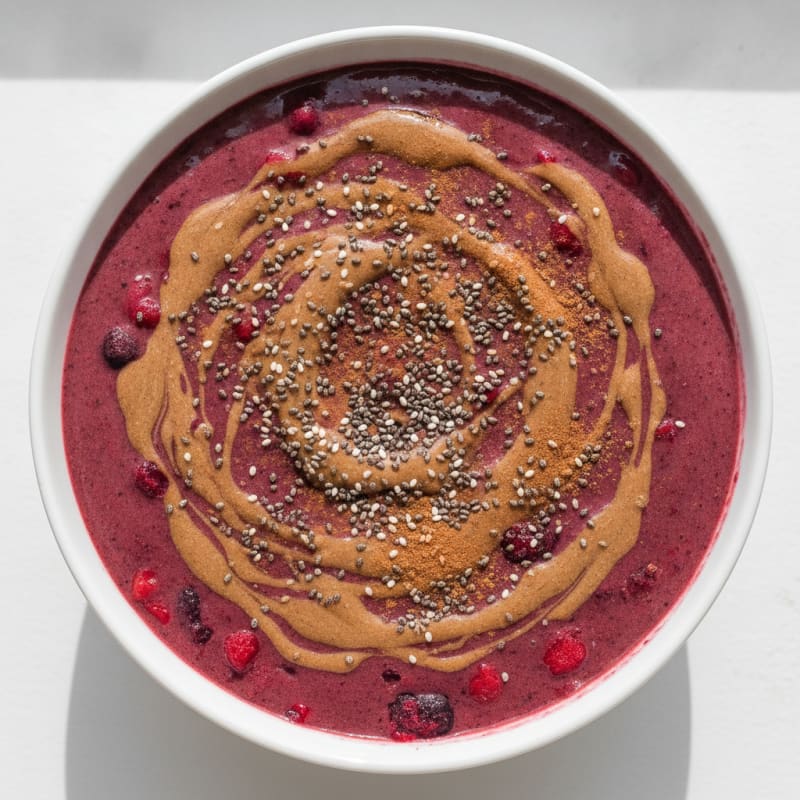 Almond Milk Berry Smoothie Bowl