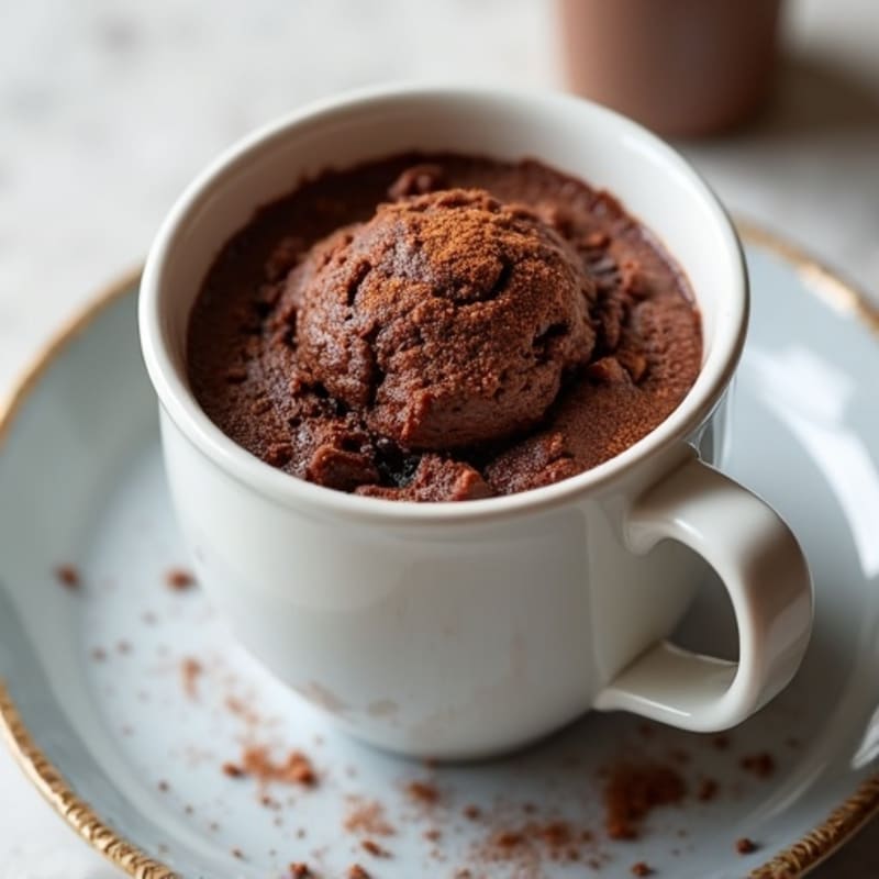 Protein-Rich Double Chocolate Mug Cake