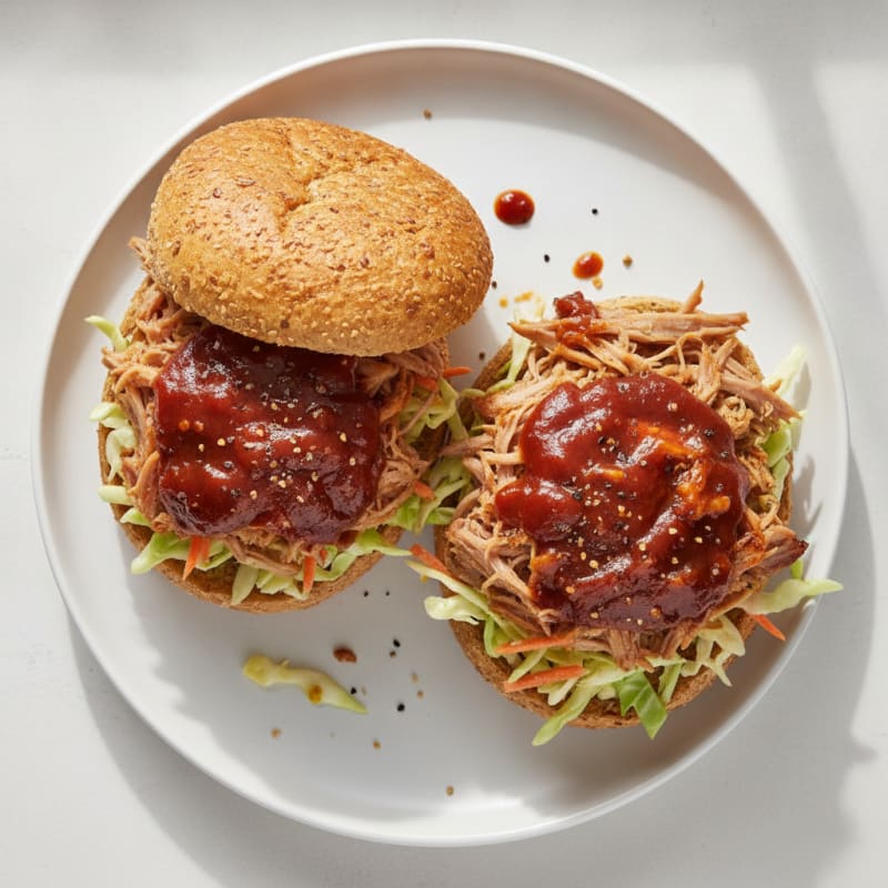 Slow-Cooked BBQ Pulled Pork Sandwiches