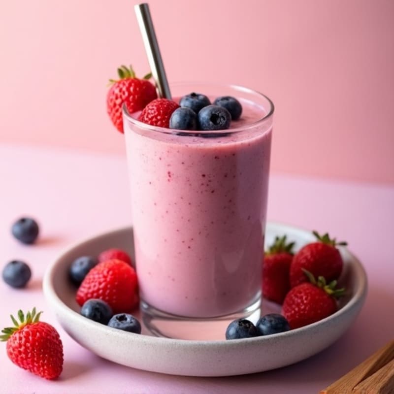 Creamy Berry Almond Protein Smoothie